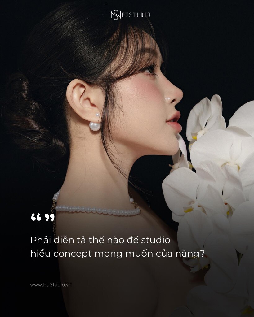 Phải diễn tả thế nào để studio hiểu concept mong muốn của nàng?