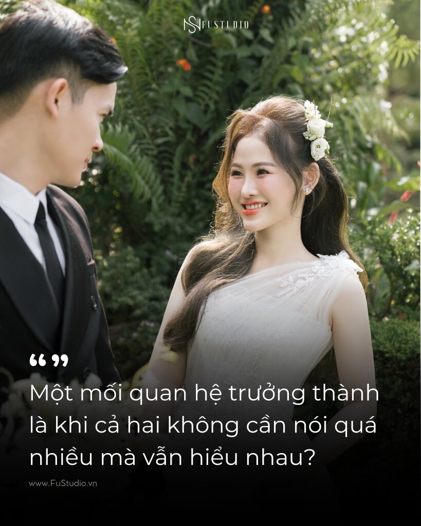 Một mối quan hệ trưởng thành là khi cả hai không cần nói quá nhiều mà vẫn hiểu nhau?